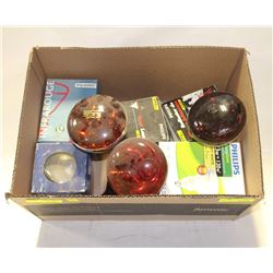FLAT OF ASSORTED HEAT/WARMING BULBS