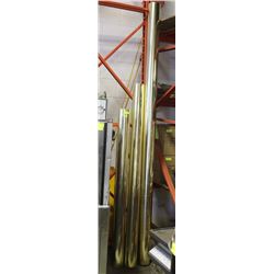 BRASS FINISHED DECOR POSTS 3 PIECES