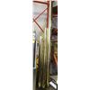 Image 1 : BRASS FINISHED DECOR POSTS 3 PIECES