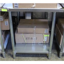 STAINLESS WORK TABLE 30"X36" NEW