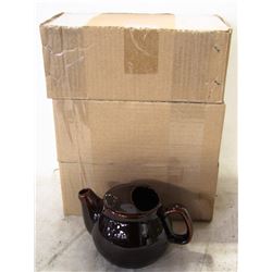 NEW TEAPOT 2 CUP - BROWN - LOT OF 6