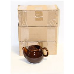 NEW TEAPOT 2 CUP - BROWN - LOT OF 6
