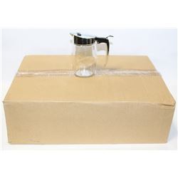 CHROME SUGAR/SYRUP DISPENSER - LOT OF 12 NEW