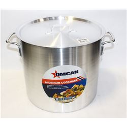 OMCAN 24 QT ALUMINUM STOCK POT WITH LID
