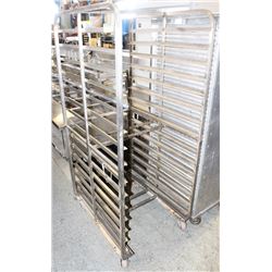 DOUBLE STAINLESS STEEL RACK W/ CASTORS