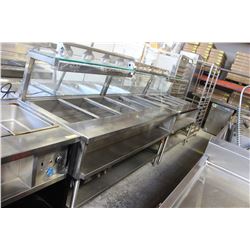 9 WALL STEAM TABLE WITH SNEEZE GUARD