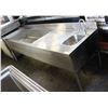 Image 1 : 7FT BAR SINK- 93" X 27" X 30"