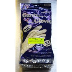 RUBBER GLOVES   LARGE  LOT OF 12