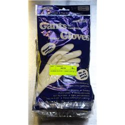 RUBBER GLOVES   LARGE  LOT OF 12