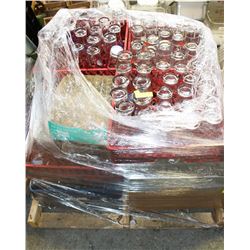 PALLET OF ASSORTED GLASSWARE