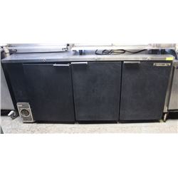 BEVERAGE AIR 3 DOOR BLACK BACK BAR