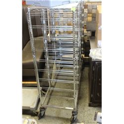 TRAY RACK ON WHEELS 5FT X 2FT X 6 FT HIGH