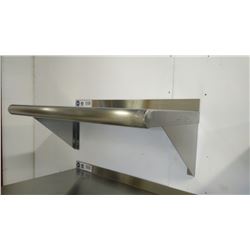 12" X 24" STAINLESS STEEL WALL SHELF