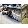 7FT STAINLESS STEEL TABLE WITH UNDERSHELF
