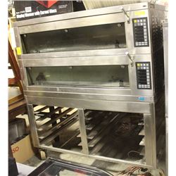 MIWE DOUBLE OVEN ON STAND, STONE DECKS WITH