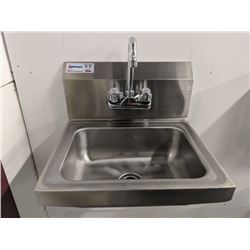 HAND SINK W/FAUCET, OVERALL DIMS 15.25” X 17” X 13