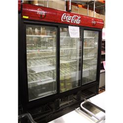 3 DOOR SLIDING COCA-COLA BOTTLE & CAN COOLER