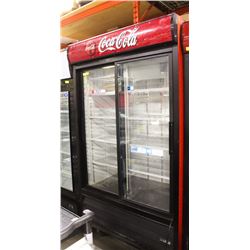 2 DOOR SLIDING GLASS COCA-COLA COOLER
