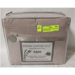 BAMBOO COMFORT PLUS KING SIZE DUSTY ROSE 1800