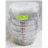 Image 1 : 2QT CLEAR INGREDIENT BINS & LIDS - LOT OF 4