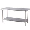 Image 1 : NEW ICB STAINLESS STEEL TABLE 4'W X 24"D X 34"H