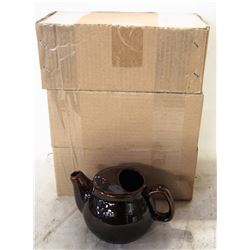 NEW TEAPOT 2 CUP - BROWN - LOT OF 6