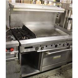 GARLAND GAS RANGE AND FLAT TOP WITH SIDE