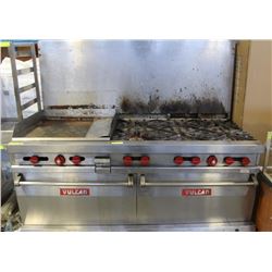 VULCAN 6-BURNER / FLAT TOP DUAL COMBINATION OVEN