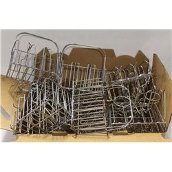 LOT OF CHROME WIRE CONDIMENT / JAM HOLDERS