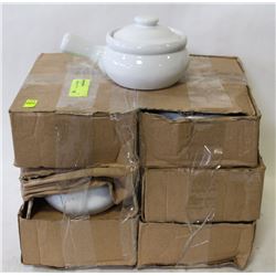 LOT OF 12 FRENCH ONION SOUP BOWLS- NEW