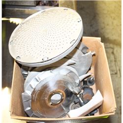 LOT OF COMMERCIAL SLICER & SHREDDER PARTS