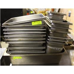 LOT OF APPROX. 18 ASSORTED S/S INSERTS