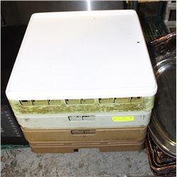 4 DISHWASHER RACKS & LIDS