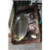 Image 1 : LOT OF COMMERCIAL BAKING PANS & OVAL CHROME TRAYS