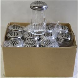 CHEESE OR PEPPER SHAKERS LOT OF 12 NEW