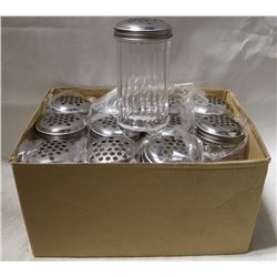 CHEESE OR PEPPER SHAKERS -LOT OF 12, NEW