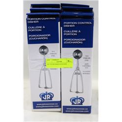 SET OF SIX PORTION SCOOPS