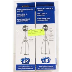 SET OF SIX PORTION SCOOPS