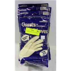 RUBBER GLOVES   XL  LOT OF 12