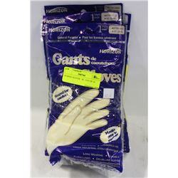 RUBBER GLOVES   XL  LOT OF 12