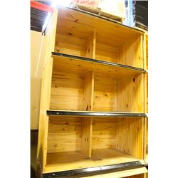 COMMERCIAL GRADE WOOD STORE DISPLAY SHELVING