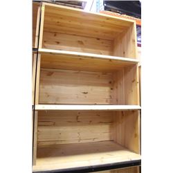 COMMERCIAL GRADE WOOD STORE DISPLAY SHELVING