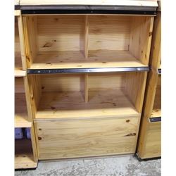 COMMERCIAL GRADE WOOD STORE DISPLAY SHELVING