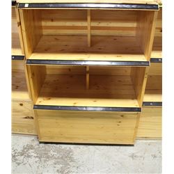 COMMERCIAL GRADE WOOD STORE DISPLAY SHELVING