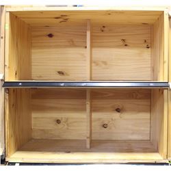 COMMERCIAL GRADE WOOD STORE DISPLAY SHELVING