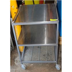 STAINLESS STEEL 3 LEVEL UTILITY CART