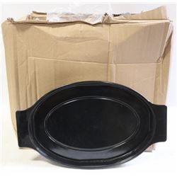 PLASTIC OVAL PLATTERS, JOHNSON-ROSE LOT OF 11