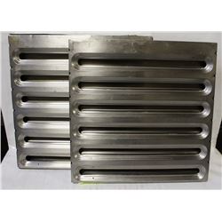 2 HOOD VENT GREASETRAPS 20" X 20" X 1-5/8"
