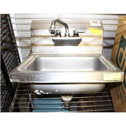 COMMERCIAL S/S WALLMOUNT SINK W/ FAUCET