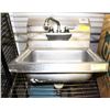 Image 1 : COMMERCIAL S/S WALLMOUNT SINK W/ FAUCET